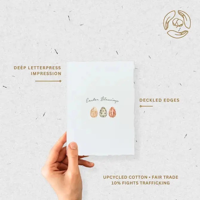 Box Set "Easter Blessings" Easter Egg Greeting Card