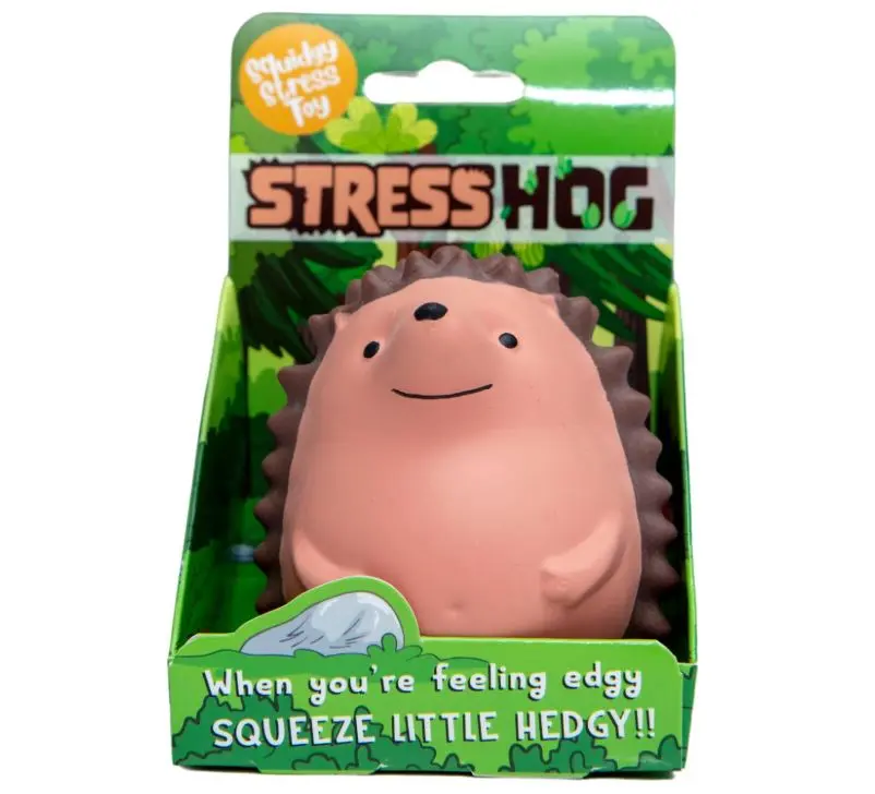 Stress Hog Toy - Unique Stress Balls for Adults & Teenagers | Squishy Fidget Toys for Anxiety - Cool Desk Accessories | Cute Hedgehog Gifts & White Elephant for Co-Workers