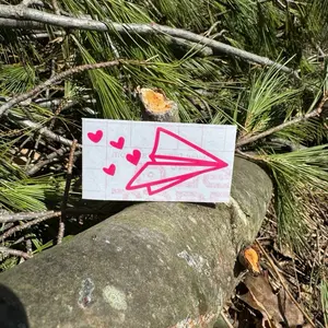 Paper Plane Decal, Paper Airplane Decal