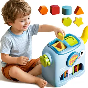 Interactive Shape Sorter Toy for Toddlers, Educational Activity Toy for Fine Motor Skills, Durable Plastic, Christmas Gift for Kids
