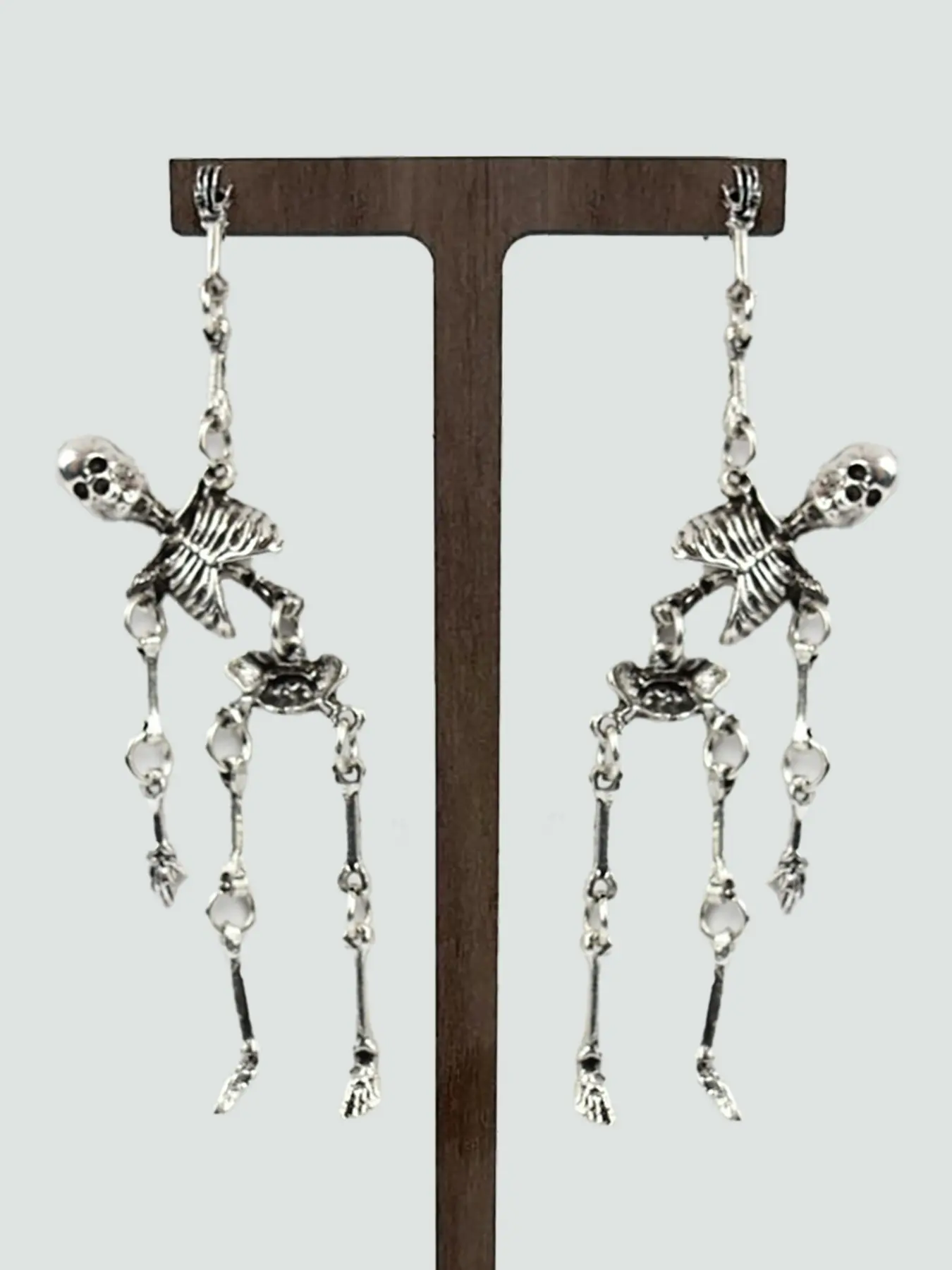 Halloween Themed Skeleton Design Dangle Earrings, Statement Earrings, Dangling Earrings, Fashionable Jewelry for Women & Girls, Trendy All-match & Exquisite Jewelry for Birthday Gift