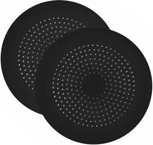 2 Pack Shower Drain Hair Catcher, Silicone Drain Cover with Suction Cup,Shower Drain Protector Drain Strainer Hair Stopper for Kitchen Bathroom Bathtub Sink(New Black 2Pack)