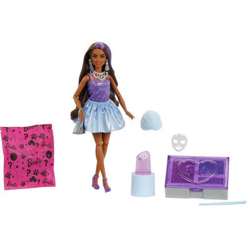 Mattel - Barbie Party Unboxed Glam Party Series Purple Sparkle Doll & Accessories  [Collectible Figurine/Statue/Bust] Paper Doll