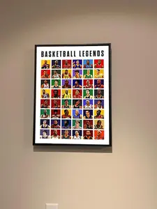 All Basketball Legends Poster, Kobe Bryant, Kawhi Leonard, Russell Westbrook, LeBron James, Devin Booker, Top Players NBA League Superstars, Basketball Poster, Sports Art Print