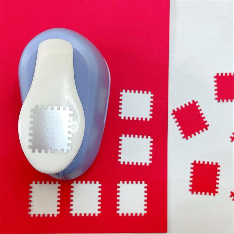 Stamp Shape Craft Punch Embossing Machine Round Hole Punch Toothed Puncher Embosser for Christmas New Year Home Use