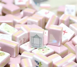 American Mahjong hand-crafted home-use mahjong set with four-layer acrylic tiles, 30mm size