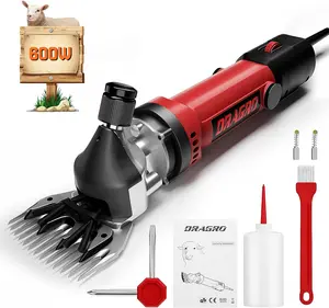 Sheep Clippers 600W, Professional Animal Shearing Machine, Farm Livestock Grooming Kit, Heavy Duty Electric Clippers for Thick Coat Animals (Sheep Clippers-600W)