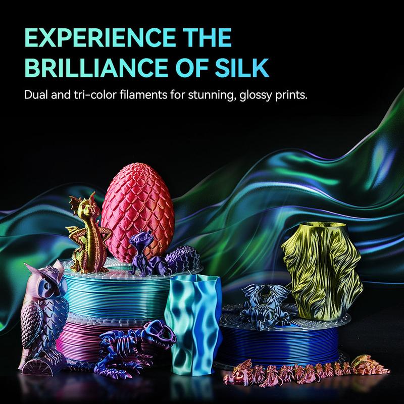 SUNLU Aesthetic Filament | PLA, PETG Series | Silk, Transparent, Rainbow/Multi-Color/Marble/Wood/Glow in the dark | Everything you desire is available