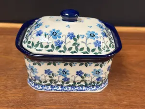 Trinket Box, Rectangular - Georgia Blue
