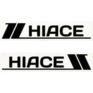 1SET Fits small body positions of commute Hiace vehicles, during morning rush traffic, this black-white minimalist sticker eases commute dullness, letting ordinary Hiace show “model exclusive brand attitude