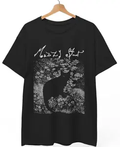 Mazzy Star Cat T-Shirt, 90s Alternative Rock, Hope Sandoval, Music, Unisex Tee
