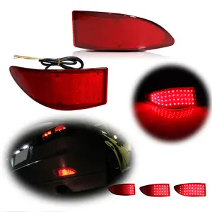 LED Bumper Reflectors Rear Tail Brake Signal lamps Lights For 2006 2007 2008 2009 2010 2011 2012 2013 Lexus IS250 IS350,Replace OEM 81920-53021 81920-53020 81910-53021 81910-53020