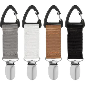 Hands-Free Hat Clip, 4pcs Hat Clips for Travel on Bag,Quick Access & Removal,Travel Accessories,Outdoor Travel Clip,Bags, Backpacks, Purses, Totes for Women Girls Beach Office