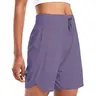 baleaf 2025 Women's 5''/7'' Athletic Long Running Shorts with Zipper Pocket High Waistband Quick Dry Bermuda Shorts for Gym Hiking and Workout SummerVibes