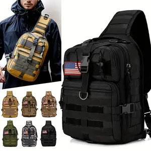 Tactical Shoulder Chest Pack for Concealed Carry of Weapon, Tactical Sling Bag for EDC, Travel, Outdoor Sports With