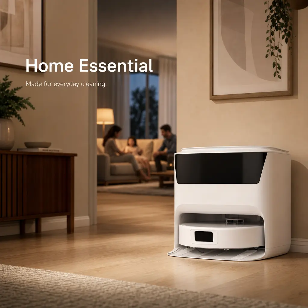 Robot Vacuum with Self-Emptying Dock and Charging Base for Daily Cleaning Made Simple