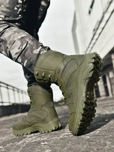 Men's New Four Season Camouflage Military Tactical Boots, Durable High Top Tactical Footwear for Fans, Outdoor Non-Slip Hiking Shoes, Lightweight Wear-Resistant Anti-Slip Combat Boots for Men