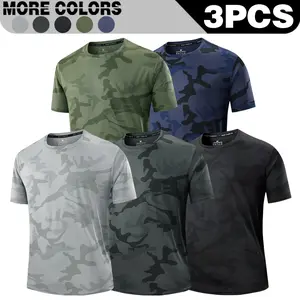 In 2026, the new quick-drying mesh in summer, the new short-sleeved short T sports, running and fitness quick-drying outdoor short-sleeved men's models.