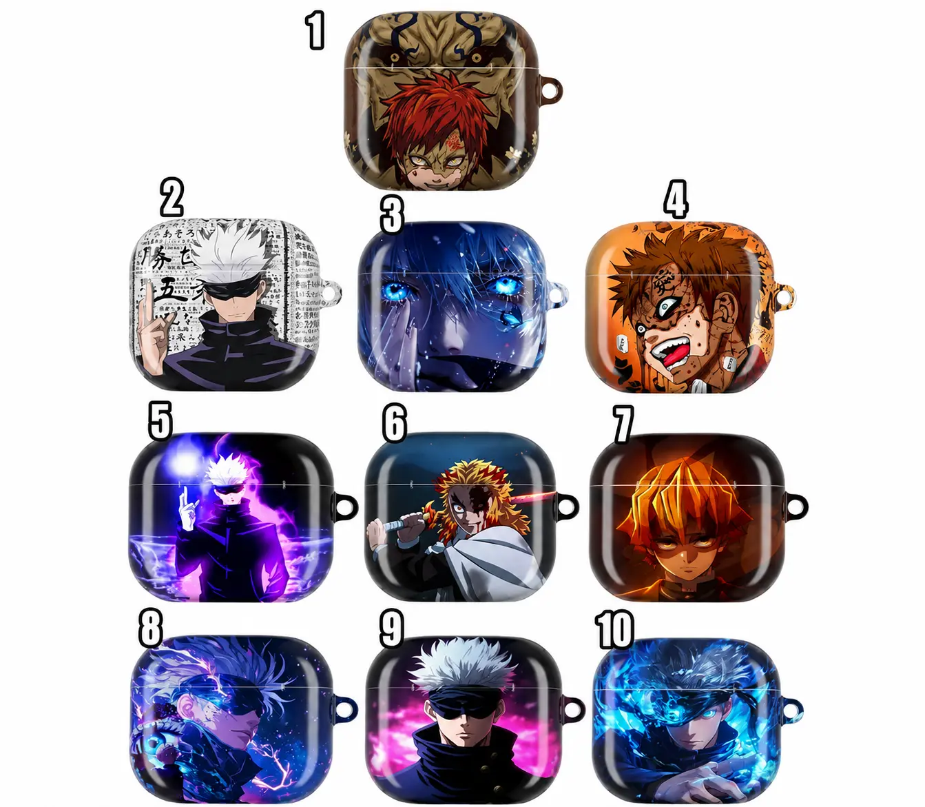 Dark Anime Ninja Aesthetic AirPods Case Red Power Eyes, Masked Ninja Black White Red Minimal Manga Style Cool Edgy Japanese Anime-Inspired Warrior Design Durable Protective Cover for AirPods 1 2 3 4 &