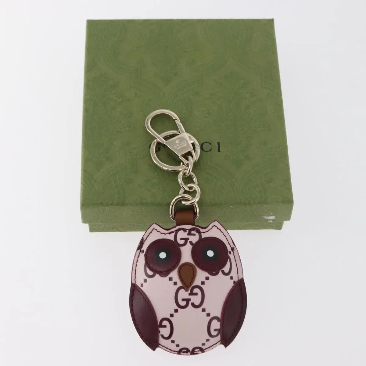 Pre-owned GUCCI FINAL SALE Bag Accessories Owl GG Bag Charm