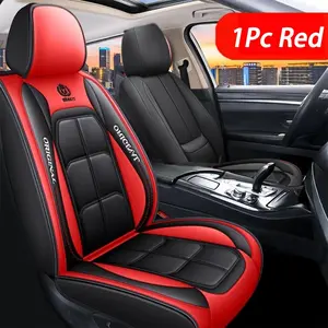 Premium PU Leather Car Seat Covers - Universal size easy to install unpadded soft comfortable breathable durable and wear-resistant Made with luxurious PU leather and sponge filling suitable for various car models (front seats 1 piece per pack)