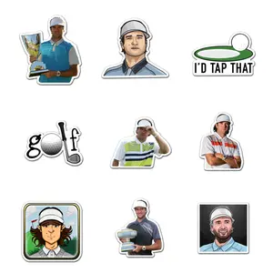 Bubba Watson Sticker Pack 9 PCS Vinyl, Sport Car Wall Kid Phone Book Stickers, Funny Sticker Decal Decor