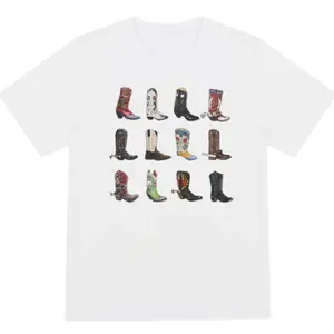Vintage Oversized Cowboy Boot T-Shirt