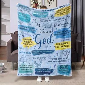 1pc Flannel Digital Print Blanket, Air Conditioning Blanket, Nap Blanket, Car/camping Blanket, Multifunctional Blanket