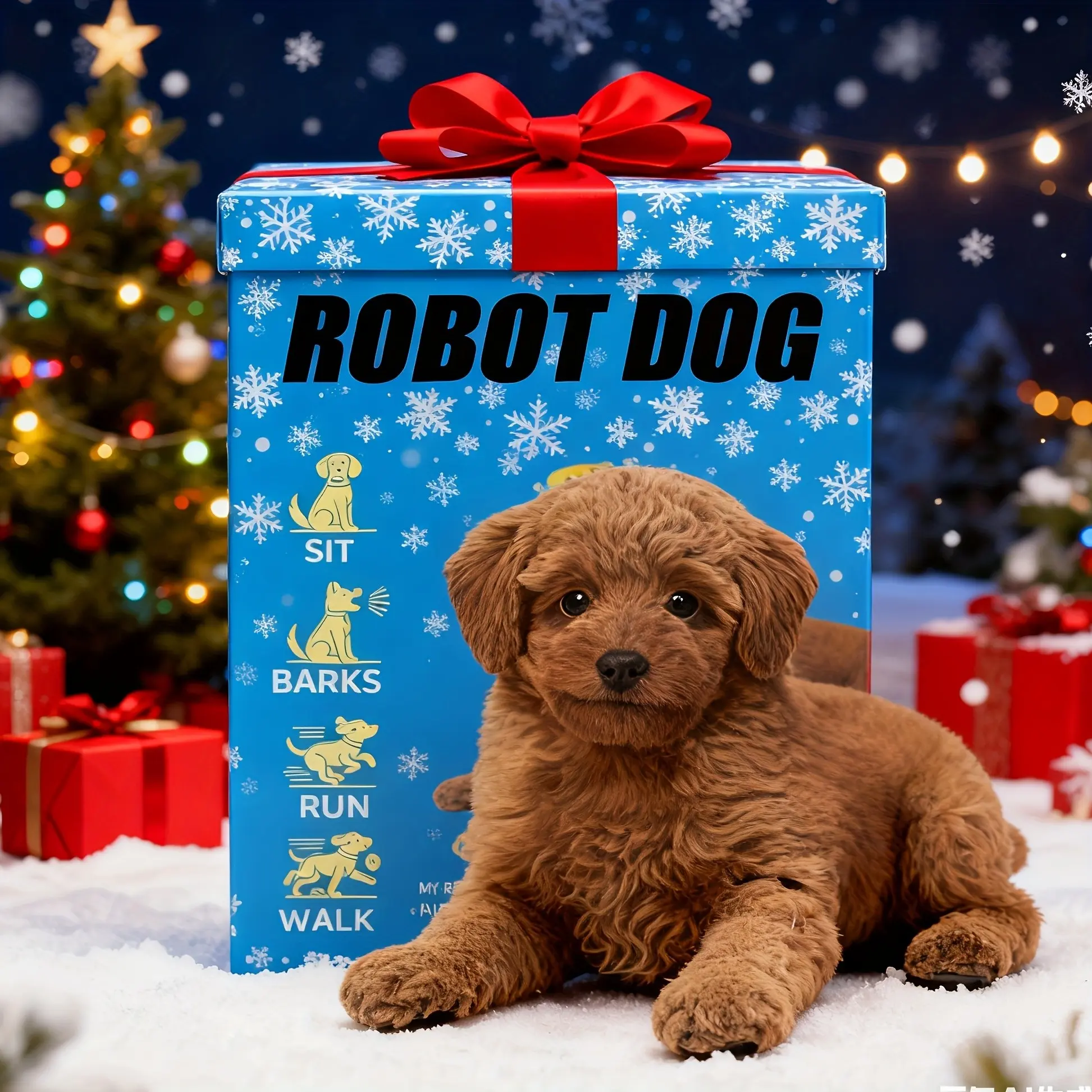 2026 New Robot Dog, Simulation Of Puppy Behavior-walking, Barking, Wagging Tail
