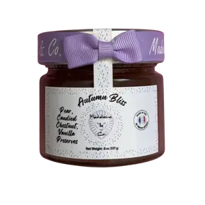 Autumn Bliss Pear Chestnut Vanilla Jam - Perfect for Spreading on Bagels, Pancakes, Bread, or Adding a Touch of Autumn to Your Recipes - Jelly, Snack