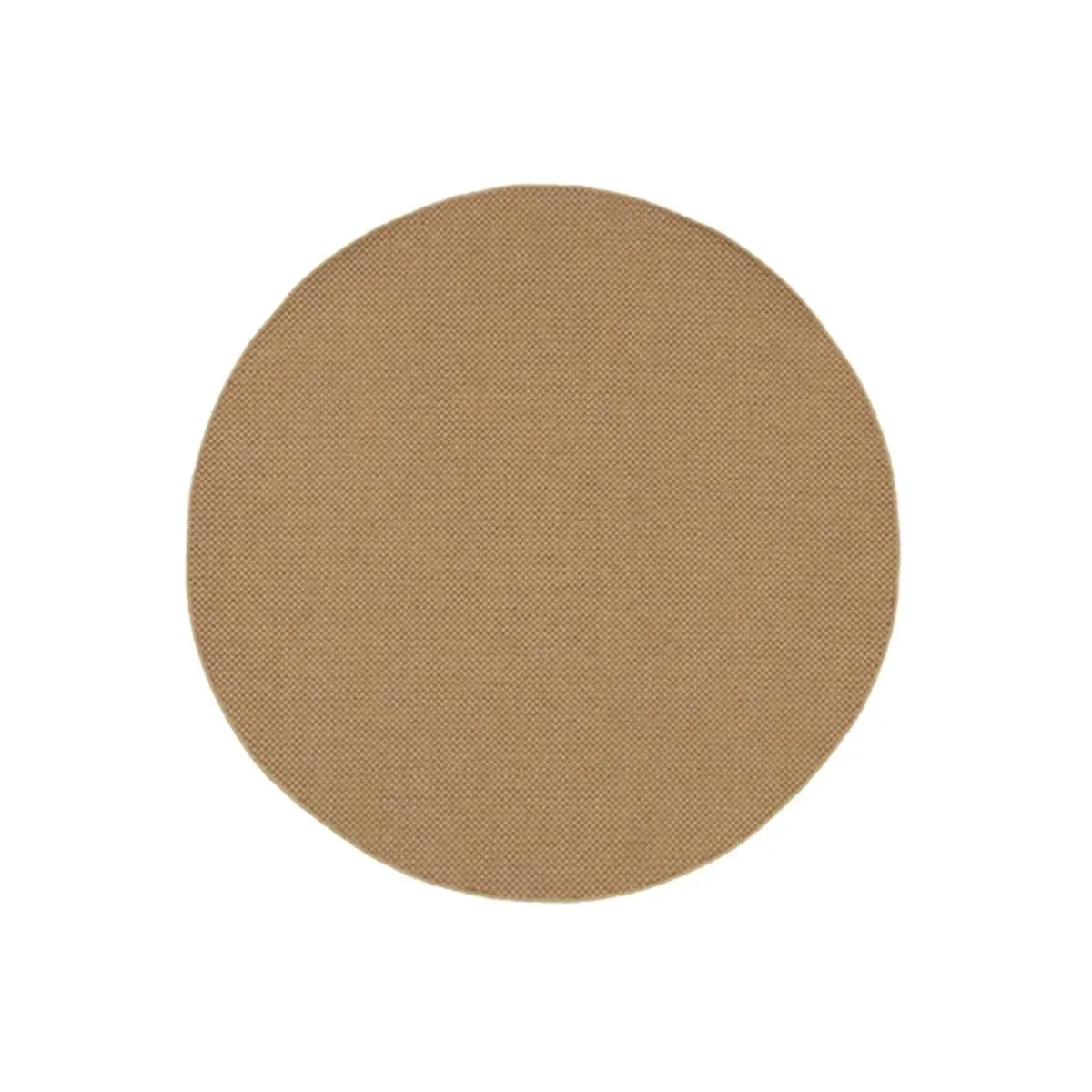 Oriental Weavers Karavia 2160X Machine-Made Flat Weave Durable Round Polypropylene Carpet - 7 ft. 10 in. Sand, for Everyday Use