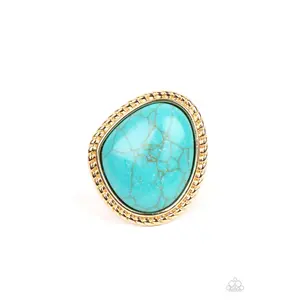 TAKE THE HIGH RODEO - TURQUOISE RING – PAPARAZZI - 2011