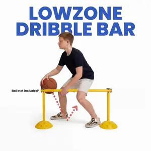 LowZone Dribble Bar for Youth - Ultimate Adjustable At-Home Training Tool for Enhanced Ball-Handling Skills & Elite Crossover Techniques