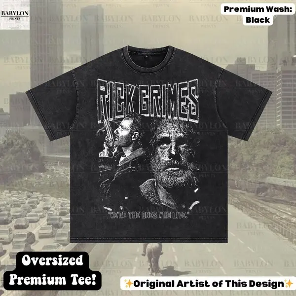 Rick Grimes T-Shirt The Walking dead Gift TWD Shirt,Rick Grimes tee, Daryl Dixon Shirt Walking Dead Merch Carl Grimes TWD Tee