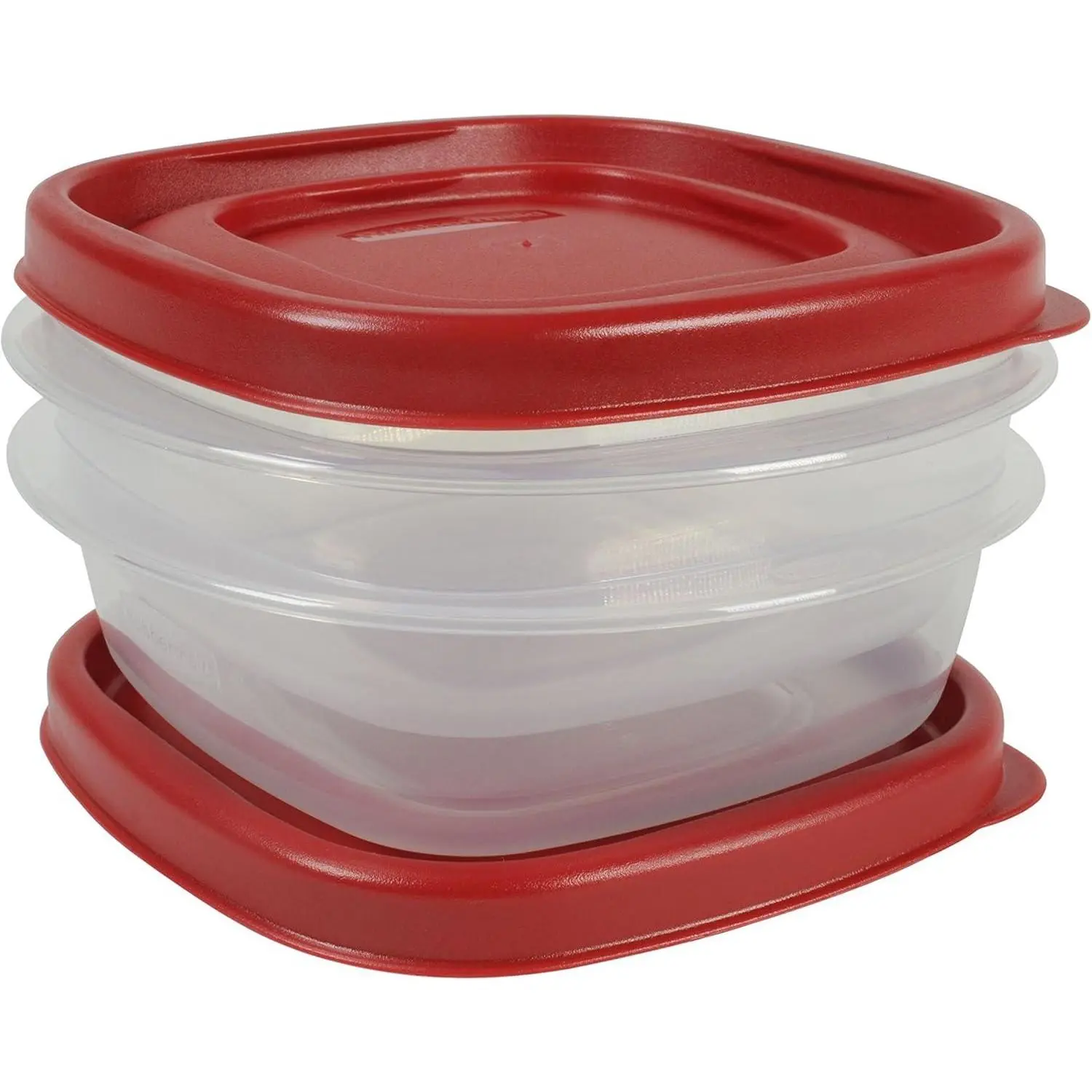 Rubbermaid Easy Find Lids Food Storage Containers, 1.25 Cup, Racer Red, 4-Piece Set