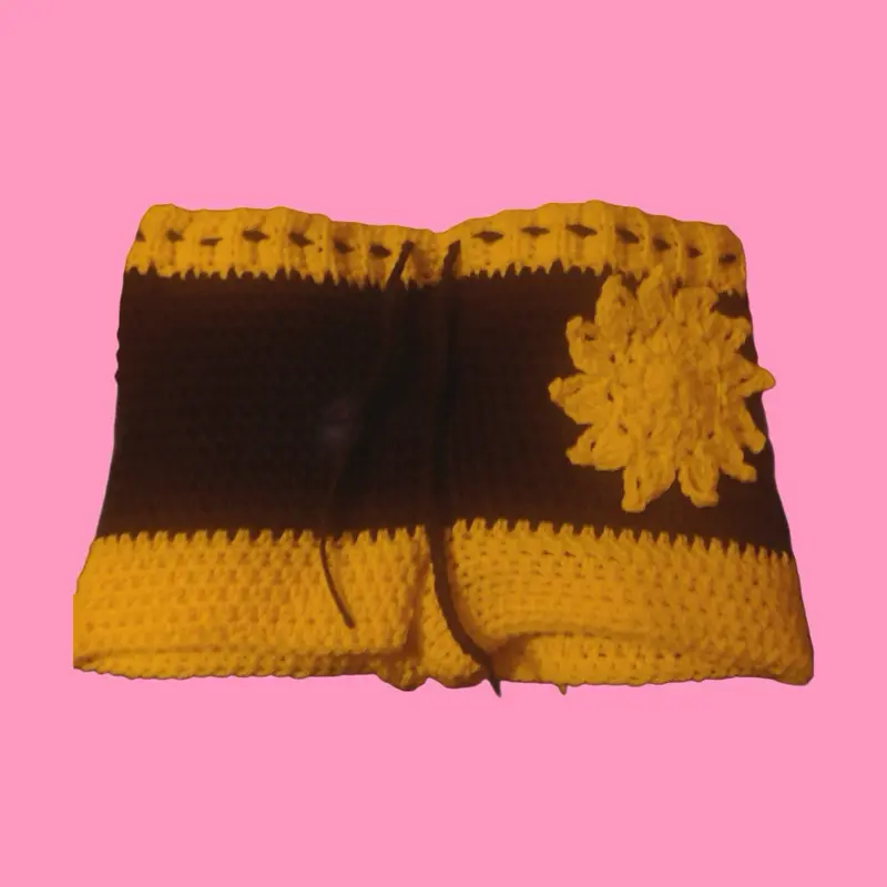 Sunflower drawstring daisy dukes
