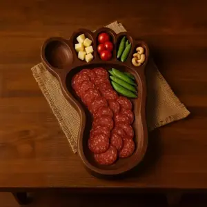 Divided Serving Tray Snack Box with Compartments Snacks Platters for Candy Nuts Cookies Fruit Party Favor Wedding Home Decoration
