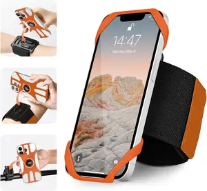 3in1 Phone Holder for Running,Arm Band/Wrist Holder/ Mount,Phone Armbands 360 Rotation & Detachable Fit  4.5-7" Cellphone for  16/15/Pro/ProMax/14/13/12/mini/Pro Max/XS/XR