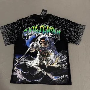 MIXED EMOTION Men's Diamond Angel Graphic Tee | 2026 Summer Must-Have | Viral Streetwear Trend | Round Neck Short Sleeve | Hot Girl Era Outfit