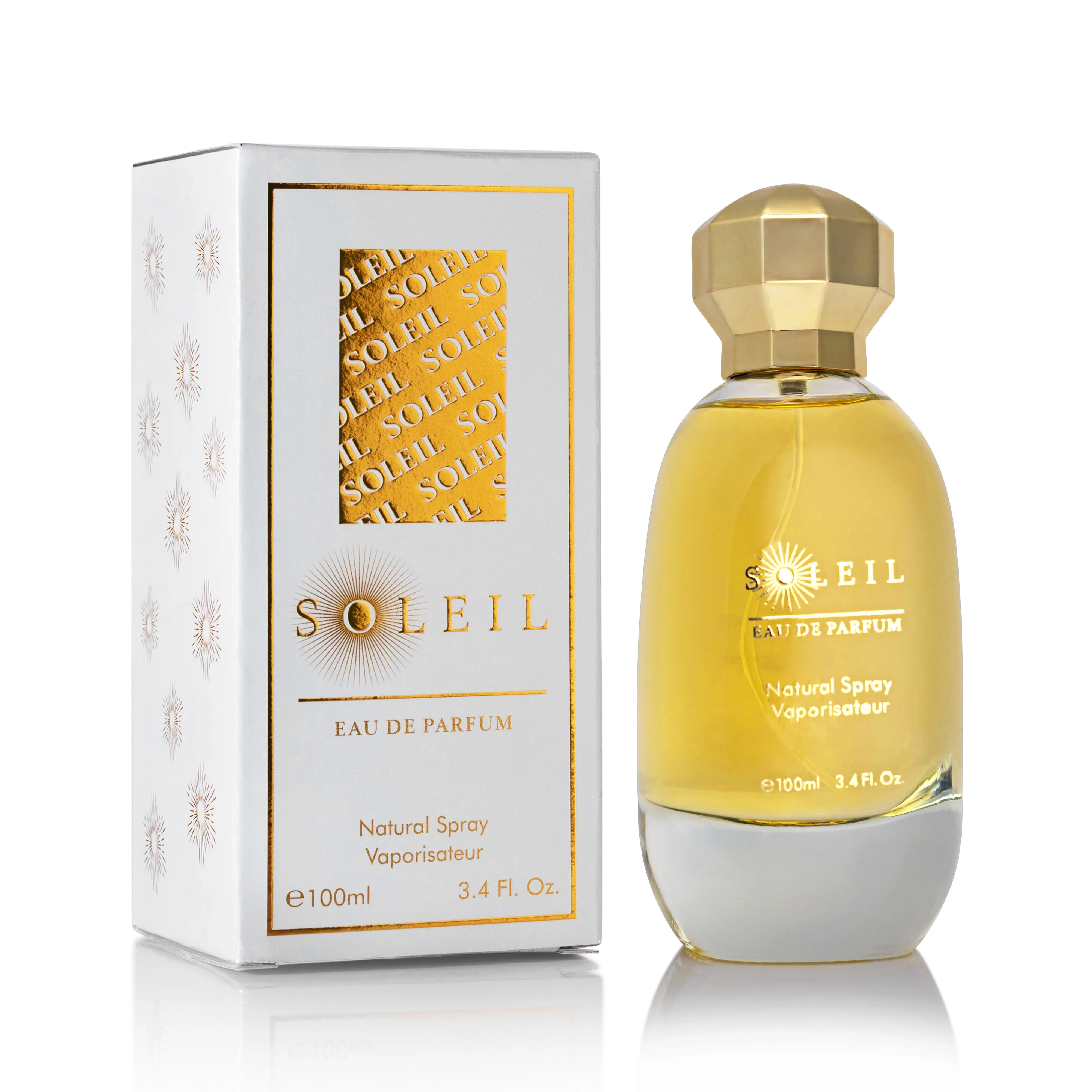 Urban Collection Soleil Women's Eau De Parfum - 100ml Warm Gourmand Luxury Fragrance with Pistachio, Salted Caramel, Vanilla - Full-Size, Gift-Ready Box, Regular Edition, Single Item, Adult-Focused, Ingredient-Compliant