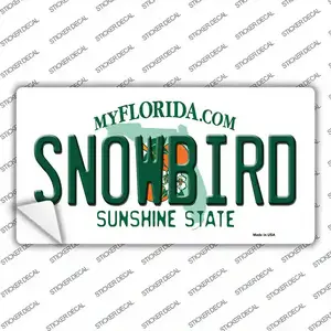 Snowbird Florida Novelty Sticker Decal