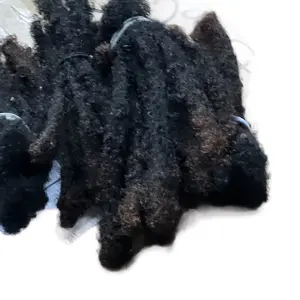 Virgin human hair Locs 4” long thick and ready for install