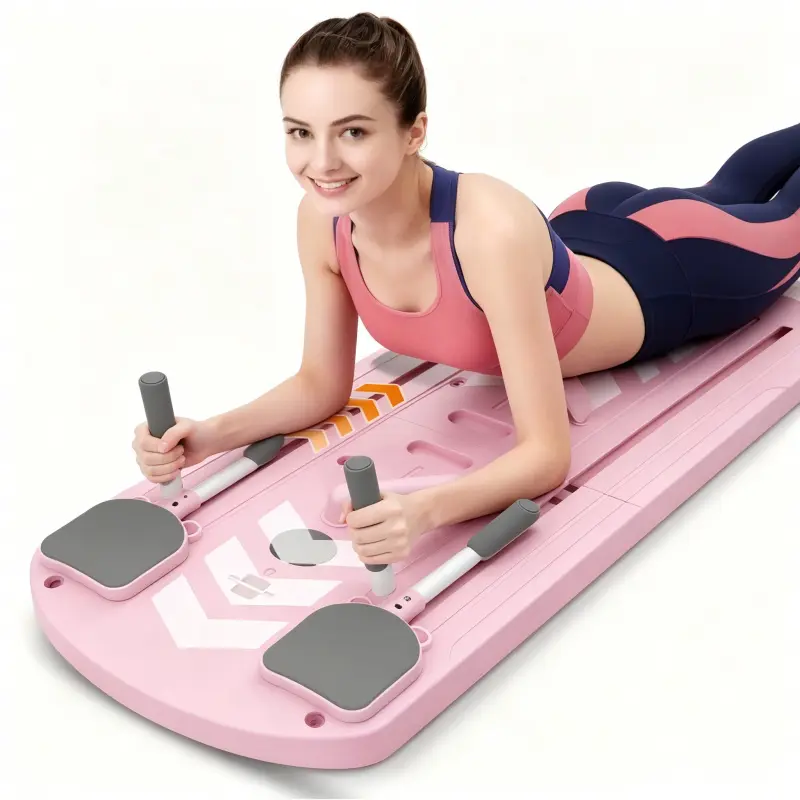 8-in-1 multifunctional folding Pilates board, suitable for abdominal, arm, triceps, and overall core strength training, ideal for home and gym use, with resistance, space-saving and easy to store Portable Ab Trainer sets
