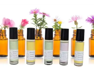 Set of Essential Oils Roll-On with Crystals