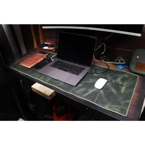 Leather Desk Mat - Evergreen