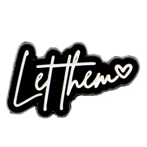 Fashionable Zinc Alloy Letter Brooch Pin, Unisex Casual Accessory, Multi-Functional Design, Suitable for All Seasons, Stylish English Style, Durable Metal Pins