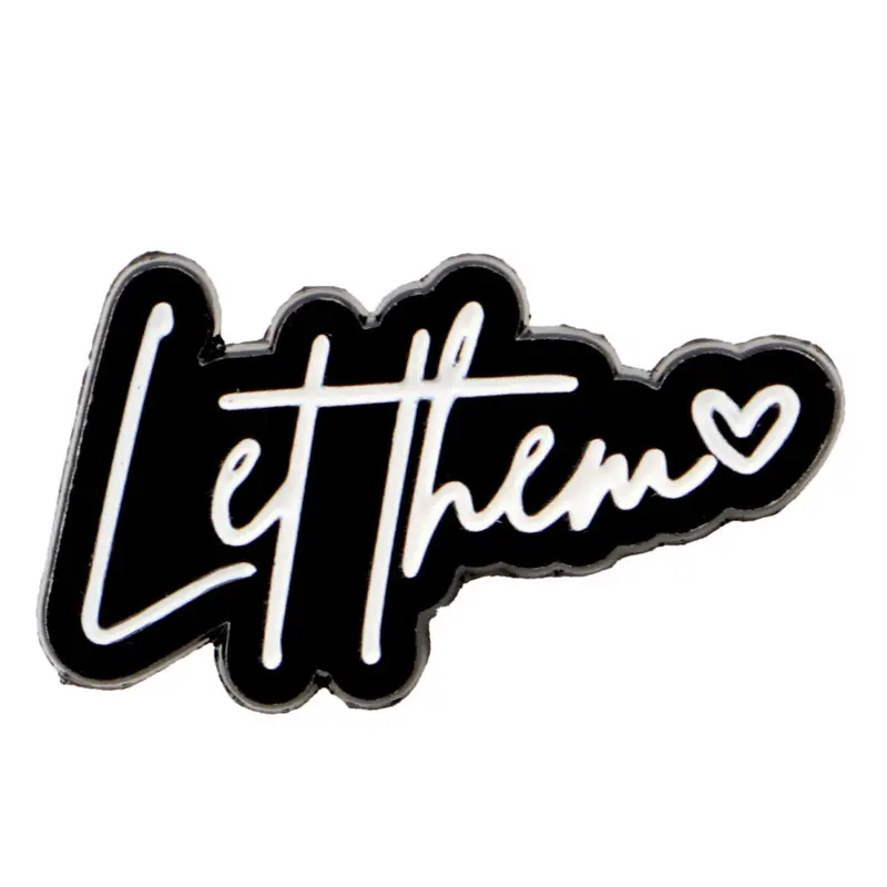 Fashionable Zinc Alloy Letter Brooch Pin, Unisex Casual Accessory, Multi-Functional Design, Suitable for All Seasons, Stylish English Style, Durable Metal Pins