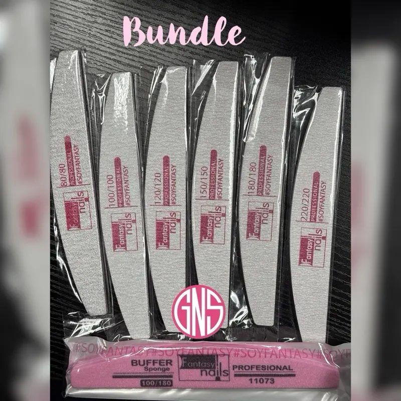 Fantasy Nails File BUNDLE PROMO - Professional File for Manicure and Pedicure