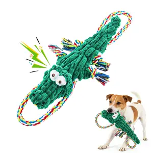 Large-sized Dog Biting Toy, Equipped with A Speaker, Can Clean Teeth, Suitable for Dogs That Like to Chew, Designed In An Interesting Way, Durable And Sturdy, Suitable for Cat, Crocodile Shape, Suitable for Small, Medium And Large-sized Dogs.Tug of War