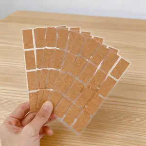 1 Set Waterproof Cork Labels ，Write-On Self-Adhesive Tags for Kitchen & Office Organization，Removable No Residue